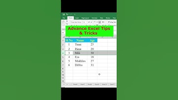 Advance Excel Tips & Tricks😎😎|| #exceltutorial #shorts #ytshorts #youtubeshorts #shortsvideo #short