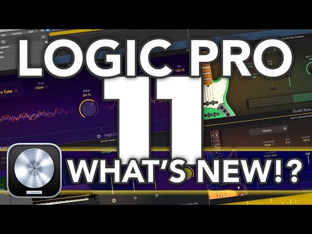 LOGIC PRO 11 // What's New in Logic 11? (Stem Splitter, AI Players, Chord Track, ChromaGlow & MORE!) class=