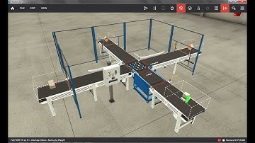 Tutorial 1: Sort cardboard boxes by weight using a conveyor scale.