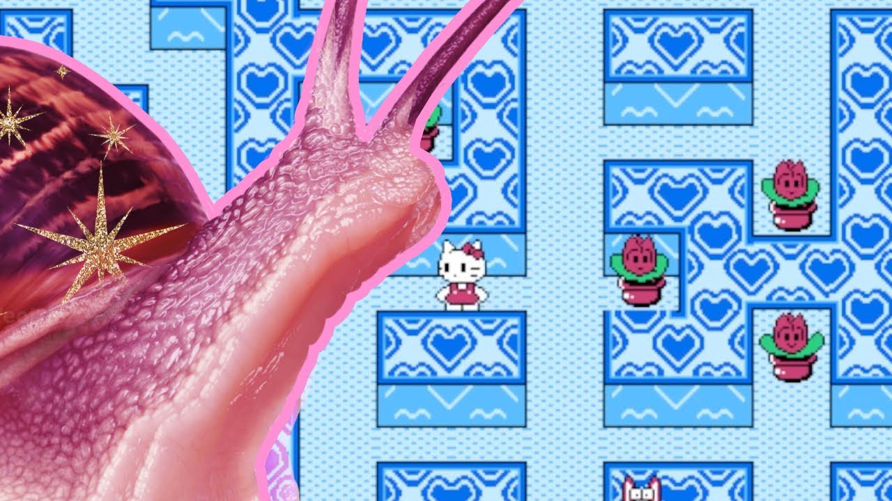 i bet you've never seen a game about snails and hello kitty..