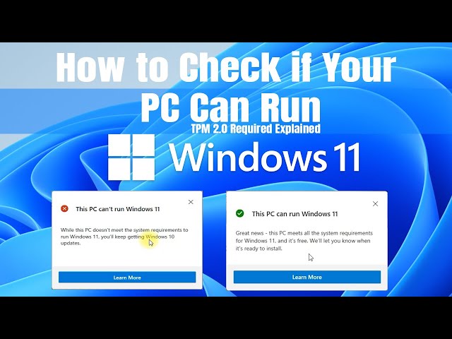 How to identify which PCs meet Windows 11 TPM requirements