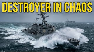 Destroyer In Chaos North Sea Storm Gets Dangerous