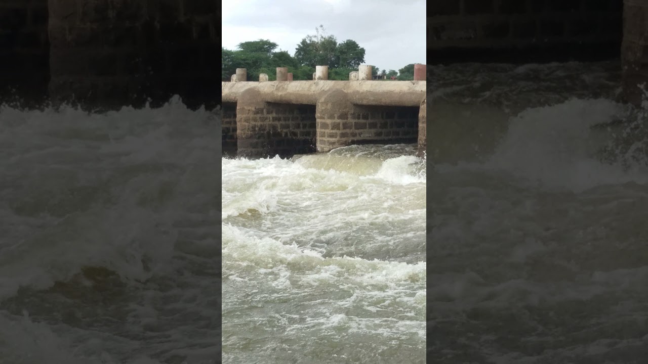 Nira River flow view on side