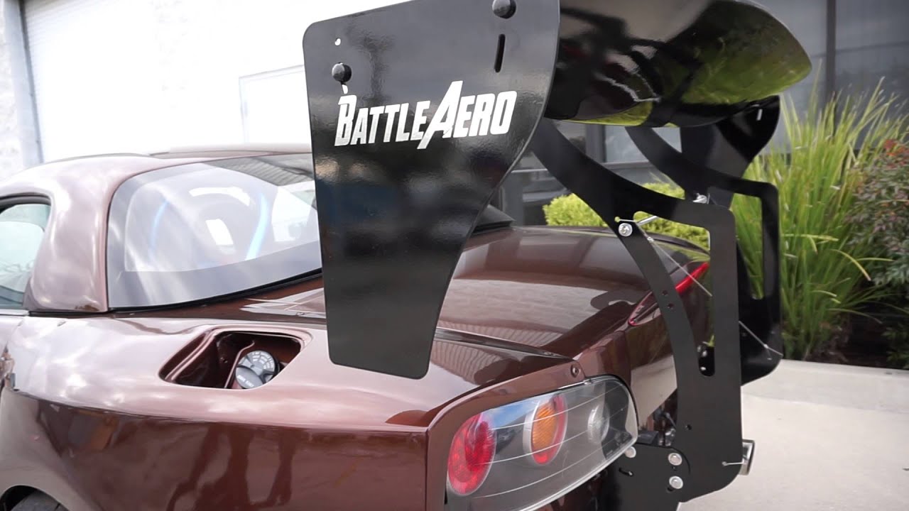 Battle Aero Honda S2000 Swan Neck Chassis Mount Wing kit YouTube
