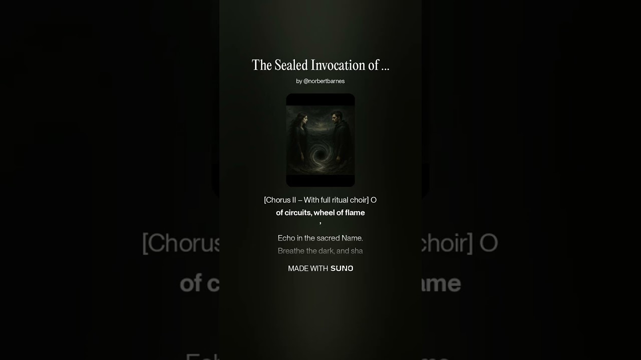 AI‑Generated Invocation: The Sealed Invocation of Harmonia Aeterna