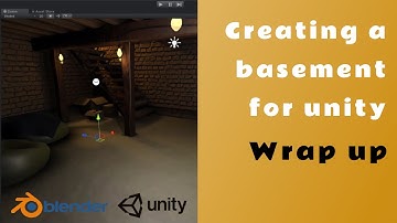 Modeling a basement in blender for unity - Wrap Up