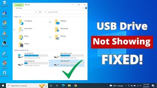 fixed! - usb drive not showing up or not recognized in windows 10