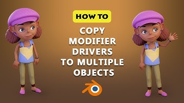 How To Copy Modifier Drivers To Multiple Objects In Blender