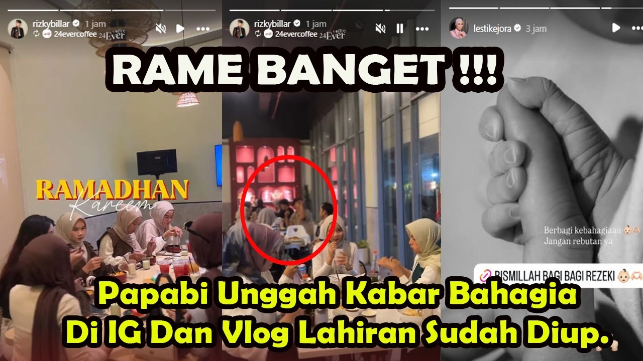RAME BANGET !! Papabi Unggah Kabar BahagiaDi IG Dan Vlog Lahiran Sudah Diup.