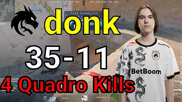 CS2 donk Faceit POV Dust2 (35-11) | 4 Quadro Kills! | 2024/07/14 | #cs2 #csgo