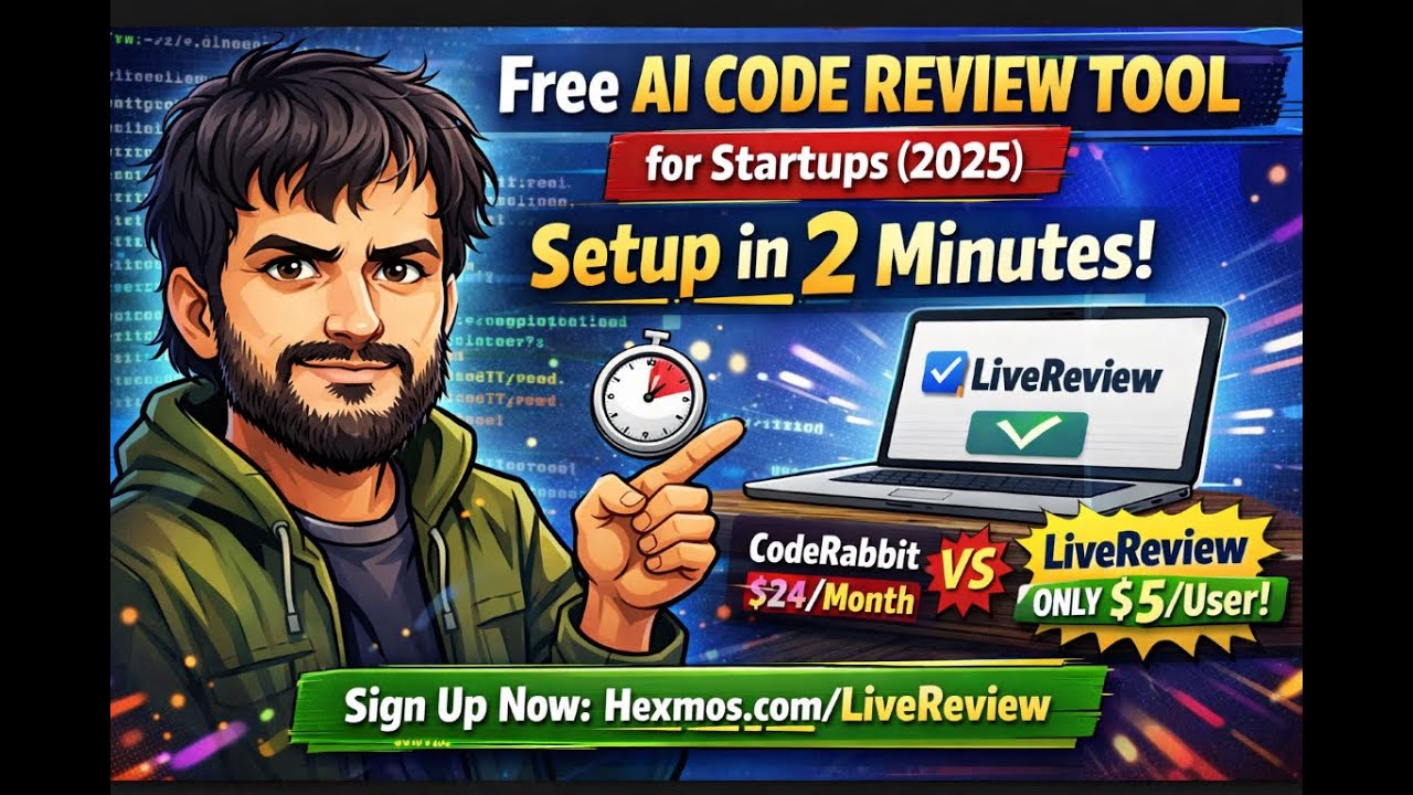 Free AI Code Review Tool for Startups (2025) | Setup in 2 Minutes
