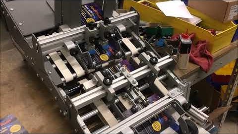 Straight Shooter Friction Feeder Batches of 50 cards on R 12B with conveyor