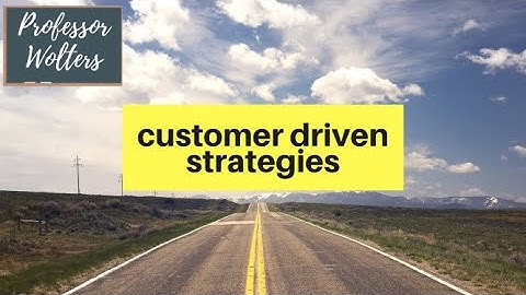 Customer Driven Marketing Strategies