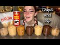 Chips and sweet dips mukbang vegan no talking