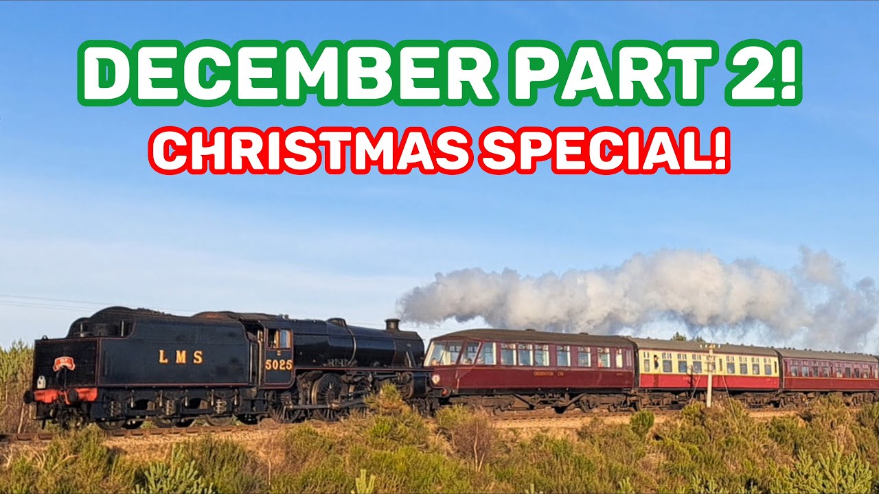 Trains in December part two! Ft. The Elf Express, WCRC Class 37s and ...