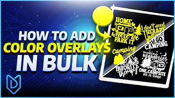 How to Add Color Overlays to Designs in BULK with MyDesigns | Photoshop & Illustrator Alternative