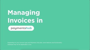 Managing invoices in Payments Hub