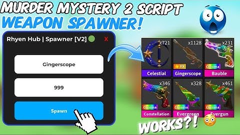 [NEW!] BEST MM2 WEAPON SPAWNER SCRIPT | RhyzenHub V3! 🔥| Pastebin | Murder Mystery 2