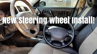How To Install A Steering Wheel On Your Car! Infiniti G20 Steering Wheel Replacement!