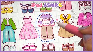 (eng) ASMR 미니 옷 가게 만들기 Roleplay 💜🎀 Mini Clothes Store 💖 사각사각 톡톡 아이패드 백색소음 🤍