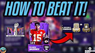 HOW TO BEAT THE SUPER BOWL COMEBACK EVENT! BEST TIPS & CLAIMING FREE EPIC! Madden Mobile 24 screenshot 2