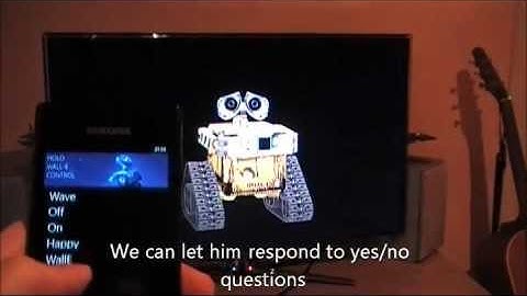 "Holographic WALL-E" using Kinect SDK and Windows Phone