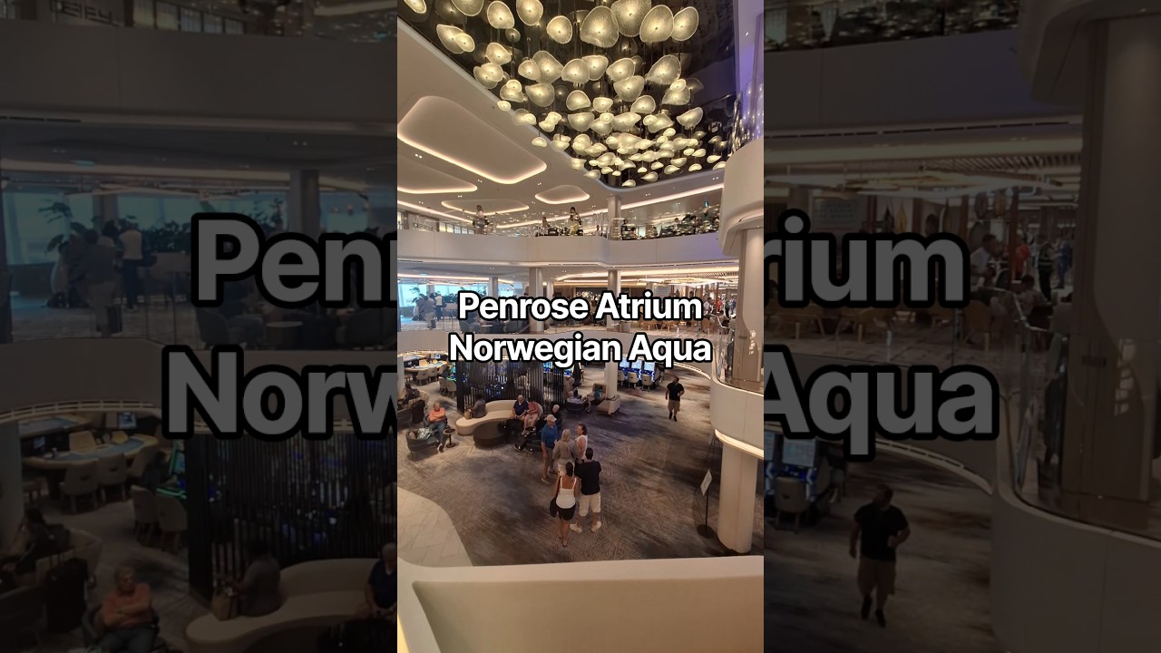 Penrose Atrium onboard the Norwegian Aqua! 😍🚢 @norwegiancruiseline