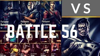 Basic(Elite 0) Flashpoint Team DEMOLISHES Final Battle (Battle 56) | Injustice 2.20