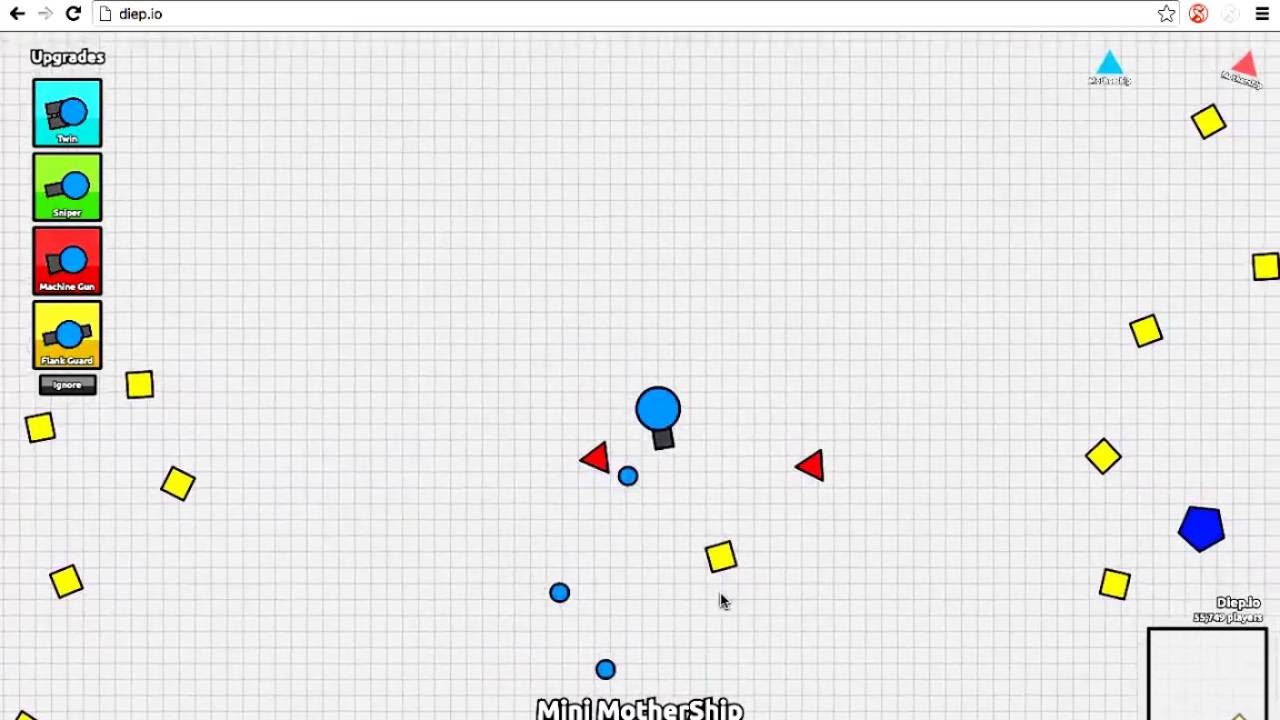 Diep io MotherShip Mode Gameplay