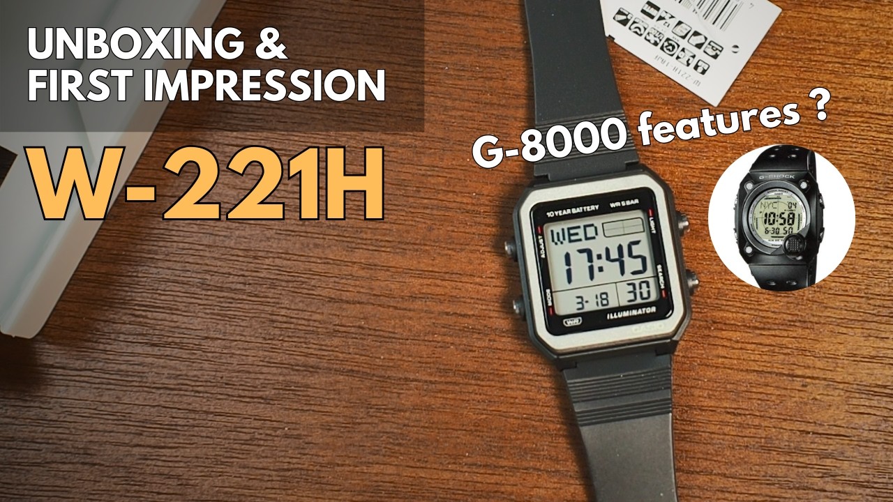 Casio W221H Unboxing | Big Display Budget Watch First Look W-221H