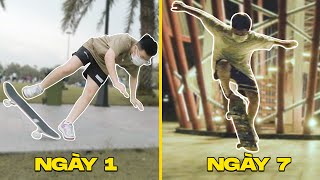 THỬ THÁCH TẬP OLLIE TRONG 7 NGÀY | 7 day Ollie Progression