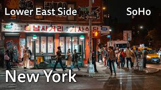 New York City Walking Tour: Soho, Lower East Side, Kisa Restaurant, McNally Jackson Book Store | 4K