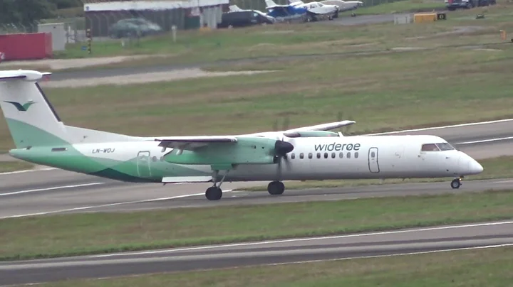 Smooth Landing! Widerøe | Q400 Dash 8 | On Approach and Landing