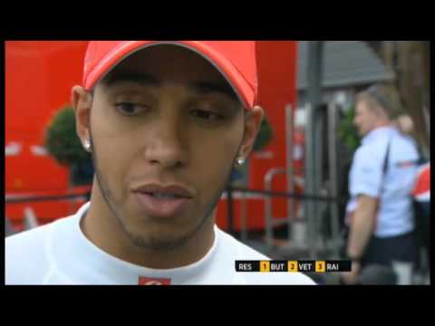 Lewis Hamilton Interview after Spa Crash - BBC F1 2012