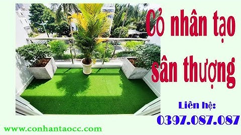 Thảm cỏ nhân tạo trải sân thượng