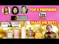 TOP 5 PERFUMES YOUTUBE MADE ME BUY! Perfume Collection 2020