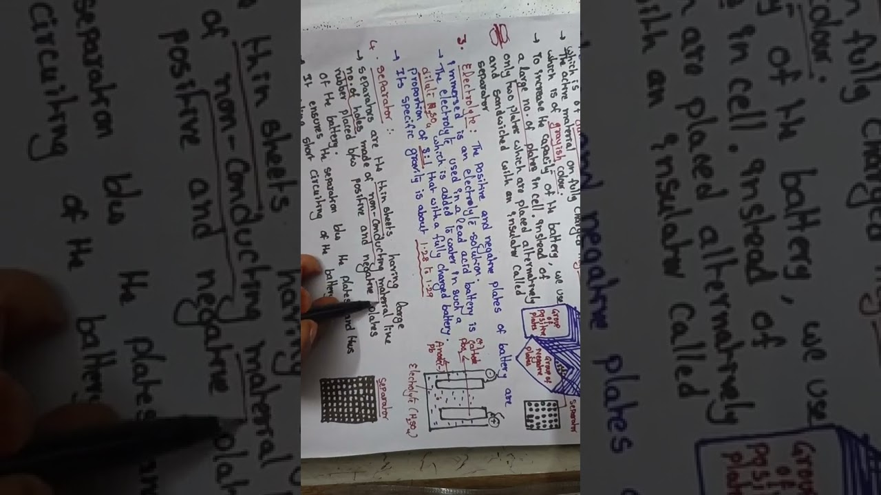 6th semcluster B1fuels&Batteries Lead acid battery in telugu 