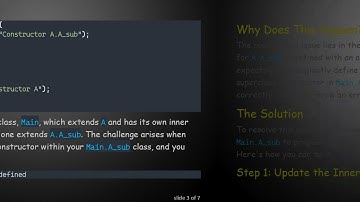 Understanding Inner Class Constructors in Java: Resolving Undefined Constructor Errors