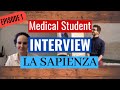 La Sapienza 4th Year English Medical Student Interview [Part 1: The City]