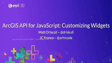 ArcGIS API for JavaScript: Customizing the JavaScript Widgets