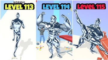 Muscle Rush - All Levels Gameplay Android,ios level 113- 115