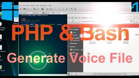 Using PHP & Bash To Generate Speech Wav Files Linux Web Server