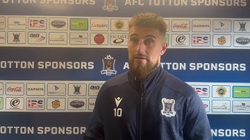 Tony Lee Post Match | AFC Totton 4-2 Frome Town | Emirates FA Cup 3rd QR | 27.09.25