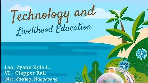 TLE 6 performance task