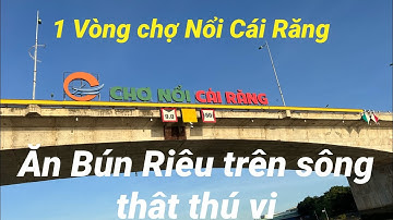 Thuphanlx dạo Chợ Nổi Cái Răng ăn bún riêu buổi sáng thú  vị