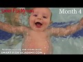 Robbie's Swim Progress from his first swim at 5 days old to 26 months