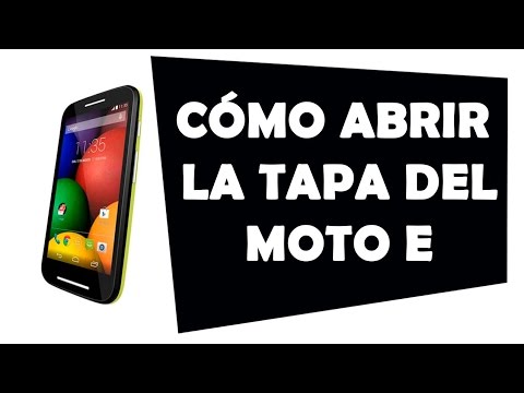 Cómo abrir la tapa del Motorola Moto E - YouTube