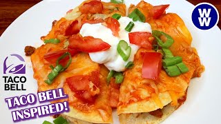 Skinny Mexican Pizza Taco Bell InspiredWW Friendly /Weight Watchers Recipe| With Calories & Macros