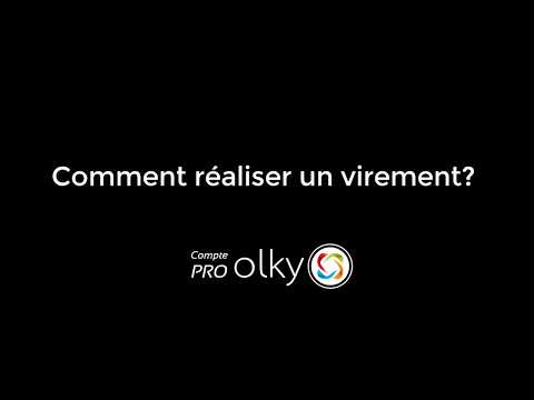 Compte Olky Pro  - Comment réaliser un virement (SCT) ?