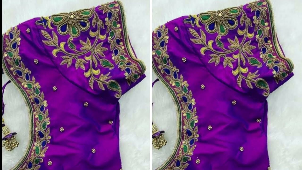 Latest Machine Embroidery Blouse Designs - YouTube